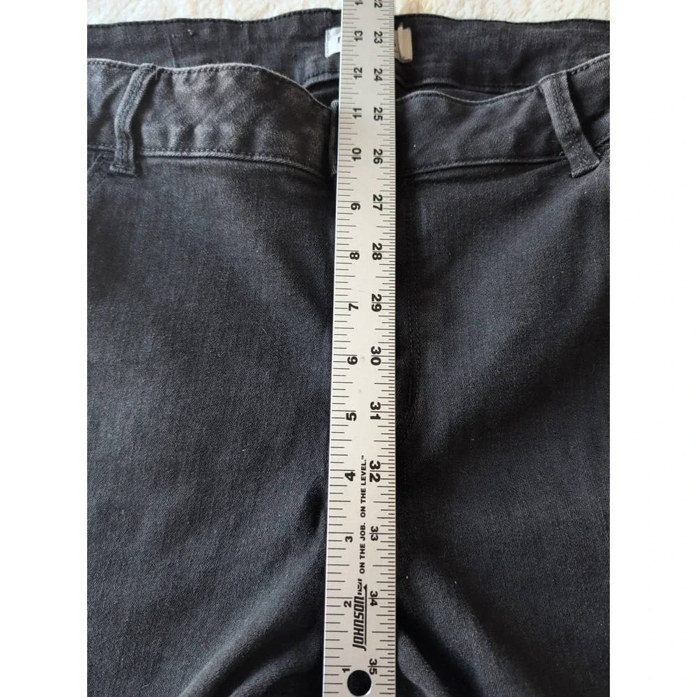 18W Maurices M Jeans Mid Rise Womens  Black Jean Skinny High Rise Stretch 29 Lng - Picture 5 of 9
